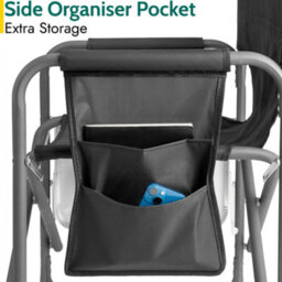 Trail Outdoor Leisure Folding Directors Chair With Side Table - thumbnail 5