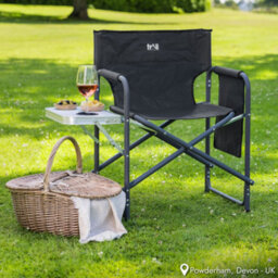Trail Outdoor Leisure Folding Directors Chair With Side Table - thumbnail 2