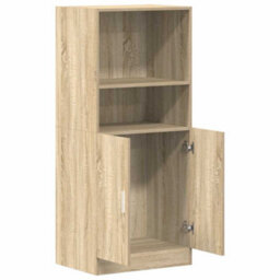 Berkfield Durable Kitchen Cabinet Sonoma Oak 57X41.5X131.5 Cm Engineered Wood - thumbnail 5