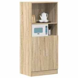 Berkfield Durable Kitchen Cabinet Sonoma Oak 57X41.5X131.5 Cm Engineered Wood - thumbnail 3