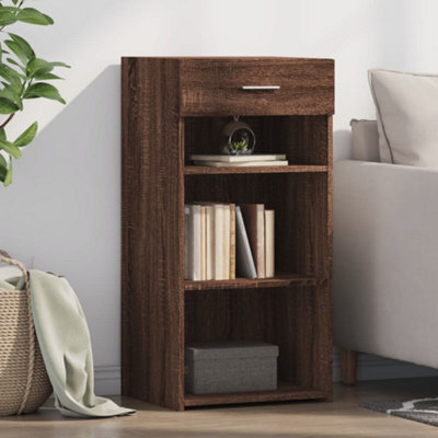 Berkfield Sideboard Brown Oak 45X42.5X93 Cm Engineered Wood - image 1