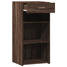 Berkfield Sideboard Brown Oak 45X42.5X93 Cm Engineered Wood - thumbnail 7