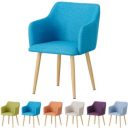 Mof Classic Fabric Tub Chair Wing Back Armchair Sofa Vanity Bedroom Dressing Chair K5 (Blue)