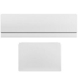 Aveli Bath Panel Pack Set Acrylic Side End Gloss White 1700/750mm Bathroom Modern - thumbnail 5