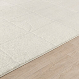 Livabliss Freud-Modern Ivory Off-White High Pile Living Dining Bedroom Rug 200 X 275 Cm Easy Care, Non Shedding - thumbnail 3