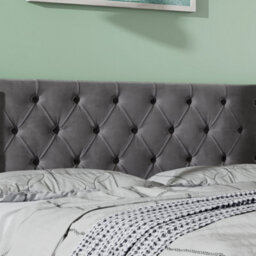 Abrihome Upholstered Bed With Hydraulic Lever, Functional Bed From Storage, 150 X 200 Cm, Without Mattress, Velvet, Gray - thumbnail 4