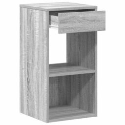 Berkfield Bedside Cabinets With Drawer 2 Pcs Grey Sonoma 35X34X66.5 Cm - thumbnail 6