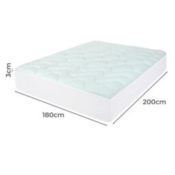 Lavio Mattress Topper Pillowtop Memory Foam Protector Bamboo Super King - thumbnail 4