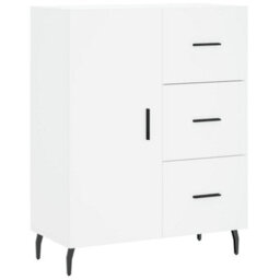 Berkfield Highboard White 69.5X34X180 Cm Engineered Wood - thumbnail 7