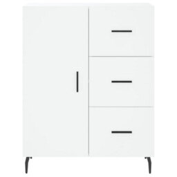 Berkfield Highboard White 69.5X34X180 Cm Engineered Wood - thumbnail 8