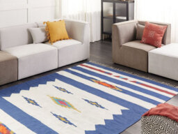 Beliani Rug Varser Multicolour 200 X 300 Cm Cotton Kilim - thumbnail 2