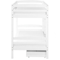 Beliani Bunk Bed With Drawers Wood Regat 90 X 200 Cm (Eu Single) White - thumbnail 6