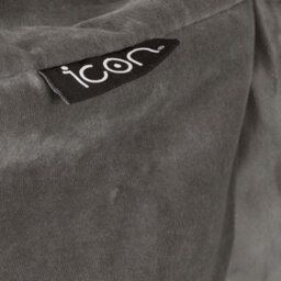 icon Dolce Large Beanbag Lounger Velvet Charcoal Set Of 2 - thumbnail 6