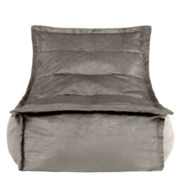 icon Dolce Large Beanbag Lounger Velvet Charcoal Set Of 2 - thumbnail 4