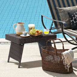 Patio Wicker Folding Coffee Table - thumbnail 3