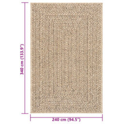 Walplus Rug Zizur 240X340 Cm Jute Look Indoor And Outdoor - thumbnail 8