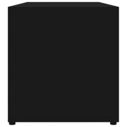 Berkfield Tv Cabinet Black 80X34X36 Cm Engineered Wood - thumbnail 8