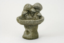 Birdbath With Mushrooms On Top - thumbnail 4