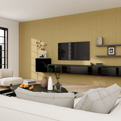 Jōbū Jobu Large Fluted Wall Panels In Natural Oak  240Cm X 60Cm (5 Pack) - image 1