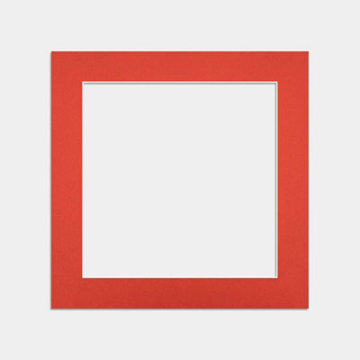 Ak Frames 40X40Cm Poppy Red Picture Mounts To Fit 30X30Cm Aperture Size - Mount Board Only (No Frame Included) - image 1