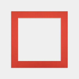 Ak Frames 40X40Cm Poppy Red Picture Mounts To Fit 30X30Cm Aperture Size - Mount Board Only (No Frame Included) - thumbnail 1