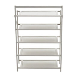 Space Saving Wooden Shoe Rack Stand Storage Organizer Shelf 5 Tier Compact Home - thumbnail 6