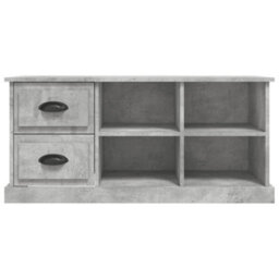 Berkfield Tv Cabinet Concrete Grey 102X35.5X47.5 Cm Engineered Wood - thumbnail 6
