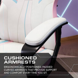 X Rocker Tempest Ergonomic Pc Office Gaming Chair - Bubblegum - thumbnail 5