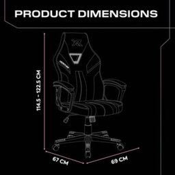 X Rocker Tempest Ergonomic Pc Office Gaming Chair - Bubblegum - thumbnail 7