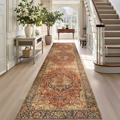 Ameha Majestic Cashmere Rug Hallway Area Extra Large Runner 80X300Cm Thick Pile Non Slip Hypoallergenic Carpet - image 1