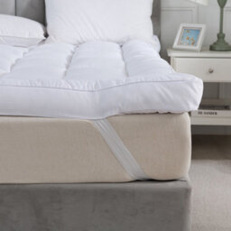 "ARLinens Microfibre Mattress Topper 2""/5Cm Luxury Mattress Cover Protector Elastic Corner Box Stitched Deep Fitted Mattress Topper (5Cm)" - thumbnail 4