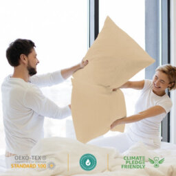 Lazzaro Premium 100% Egyptian Cotton Pillowcases 300 Thread Count 4 Pack Breathable Ultrasoft - thumbnail 4