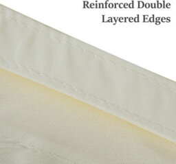 Beige 2X4M Rectangular Shade Sail Waterproof Uv Resistant - thumbnail 4