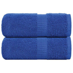 Berkfield Wash Towels 2 Pcs Frogn Blue 30X30 Cm 100% Cotton - thumbnail 1