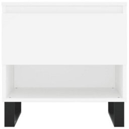 Berkfield Modern Coffee Tables 2 Pcs White 50X46X50 Cm Engineered Wood - thumbnail 6