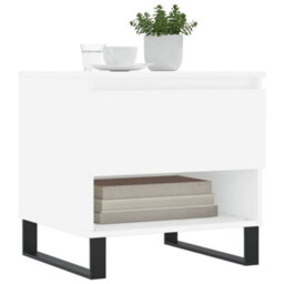 Berkfield Modern Coffee Tables 2 Pcs White 50X46X50 Cm Engineered Wood - thumbnail 3