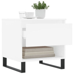 Berkfield Modern Coffee Tables 2 Pcs White 50X46X50 Cm Engineered Wood - thumbnail 4