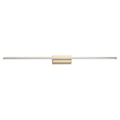 Happy Homewares Modern Designer Brushed Gold Metal Led Picture Wall Light Fitting - image 1