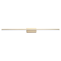Happy Homewares Modern Designer Brushed Gold Metal Led Picture Wall Light Fitting - thumbnail 1