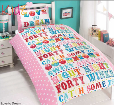 Rapport Home Love To Dream Polycotton Duvet Set With Pillowcase
