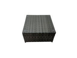 Fimous Rattan Garden Furniture Patio Furniture Sets With Corner Sofa Square Coffee Table Side Table Dark Grey Mixed - thumbnail 2