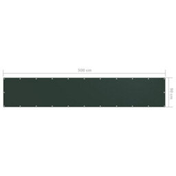 Berkfield Balcony Screen Dark Green 90X500 Cm Oxford Fabric - thumbnail 5