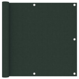 Berkfield Balcony Screen Dark Green 90X500 Cm Oxford Fabric - thumbnail 1