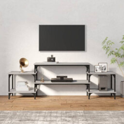 Berkfield Durable Tv Cabinet Grey Sonoma 157X35X52 Cm Engineered Wood - thumbnail 3