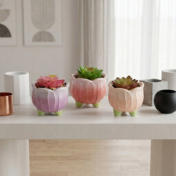 Garden Greatness Trio Tulip Artificial Potted Plant Decor - thumbnail 1