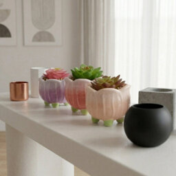 Garden Greatness Trio Tulip Artificial Potted Plant Decor - thumbnail 2