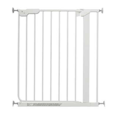 Safetots Super Narrow Baby Gate, 66.5Cm - 74Cm, White, Child Safety Barrier, Pressure Fit Stair Gate - image 1