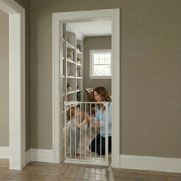 Safetots Super Narrow Baby Gate, 66.5Cm - 74Cm, White, Child Safety Barrier, Pressure Fit Stair Gate - thumbnail 7