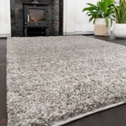 Loomed Soft Value Silver Grey Shaggy Area Rug 110X160Cm - thumbnail 1