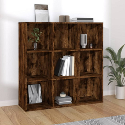 Vidaxl Book Cabinet Smoked Oak 98X29X97.5 Cm Book Cabinets - image 1